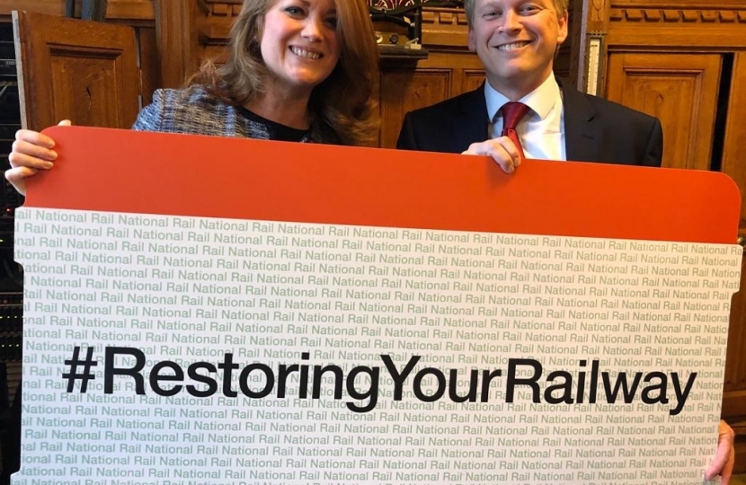 Kate Griffiths MP with the Transport Secretary