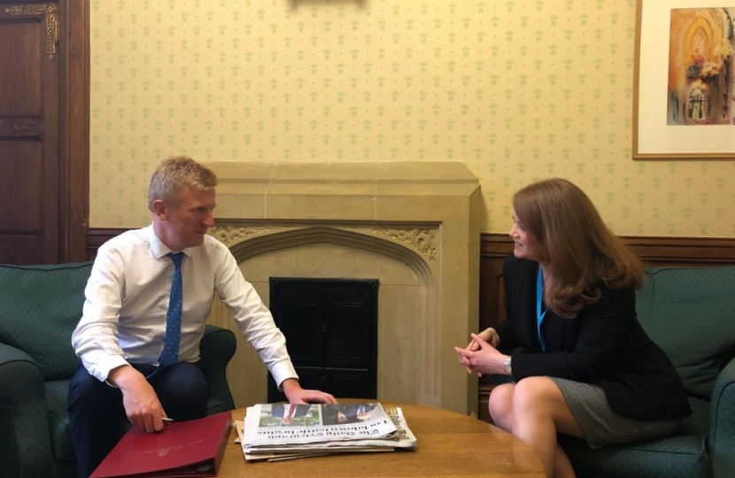 Kate Griffiths MP with the Culture Secretary