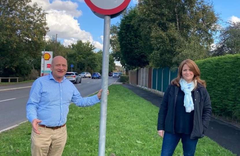 Kate Griffiths MP with C.Cllr David Brookes