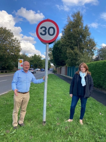 Kate Griffiths MP with C.Cllr David Brookes